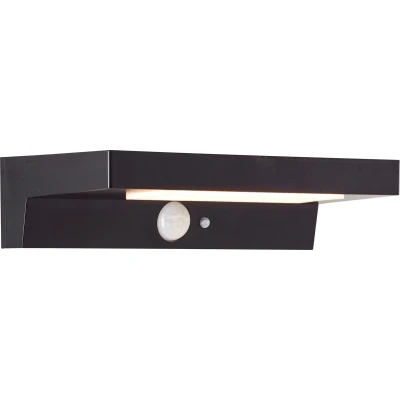 Afbeelding van Brilliant Barker G40415/06 Wandlamp op zonne energie met bewegingsmelder 3 W Warmwit Zwart