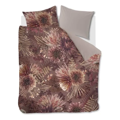 Afbeelding van Riviera Maison Protea dekbedovertrek Lits Jumeaux 240x200/220 Steenrood