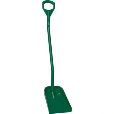 Afbeelding van Vikan Shovels Ergonomic Shovel, Tall Helve, Small Blade Polypropylene Height 1280mm 340x270x75mm Green