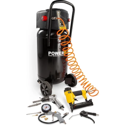 Afbeelding van Powerplus POWX1751 Compressor Luchtcompressor 1100W 8 bar Olievrij 50L tankinhoud