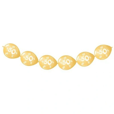 Image de Ballon Jubilé 50 ans Gold 8 pièces