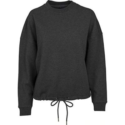 Afbeelding van Build your Brand Ladies ́ Oversize Crewneck BY058 Cobalt Blue
