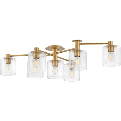 Afbeelding van Hinkley LED Plafondlamp Axel 7X E27 Max 60W Dimbaar Heritage Brass