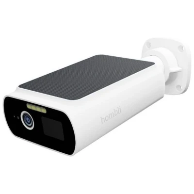 Afbeelding van Hombli Solar camera Beveiligingscamera 2K Floodlight Outdoor Bewakingscamera voor buiten Batterij Gekleurd nachtzicht Bewegingsdetectie Wit