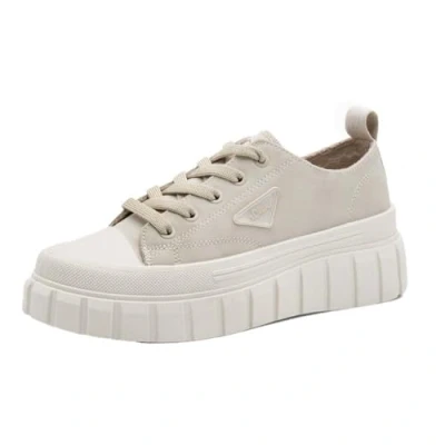 Afbeelding van s.Oliver Baskets basses pour femme Taupe clair Taille 39 EU, clair, EU
