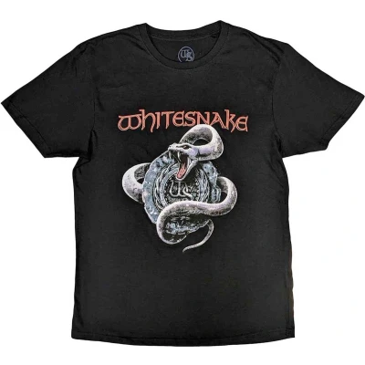 Afbeelding van Whitesnake Silver Snake Heren T shirt S Zwart