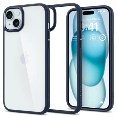 Afbeelding van Spigen Ultra Hybrid hoesje voor iPhone 15 Blauw