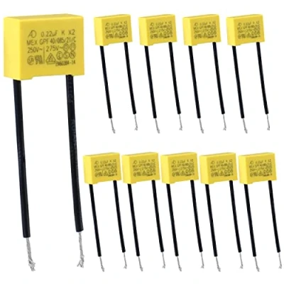Afbeelding van Vegena 10 stuks polypropyleen condensatoren 0,22 µF 275 V X2 veiligheidscondensator voor knipperlichten en led