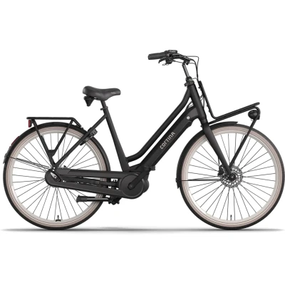 Afbeelding van Cortina E U4 Next Dames Jet Black Matte 47 cm 500 Wh Bosch lader 2A