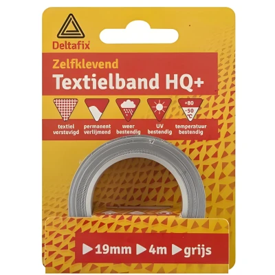 Afbeelding van Deltafix ducttape zelfklevend textielband hq+ groen 4 m x 19 mm