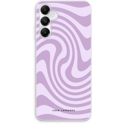 Afbeelding van Case Company® hoesje geschikt voor Samsung Galaxy A05s Swirl Paars Soft Cover Telefoonhoesje Bescherming aan alle Kanten en Schermrand