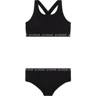 Afbeelding van Protest Prtbeau Jr Bralette bikini set Meisjes Uitneembare vulling Sportieve True Black