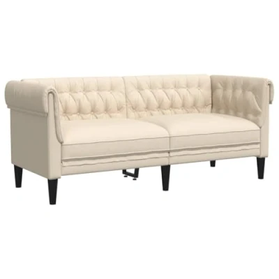 Afbeelding van Tweezitsbank Chesterfield stijl stof