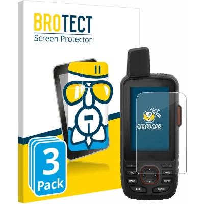 Afbeelding van BROTECT Screenprotector voor Garmin GPSMAP 66i Folie Beschermfolie Beschermglas transparant (3 Stuks)