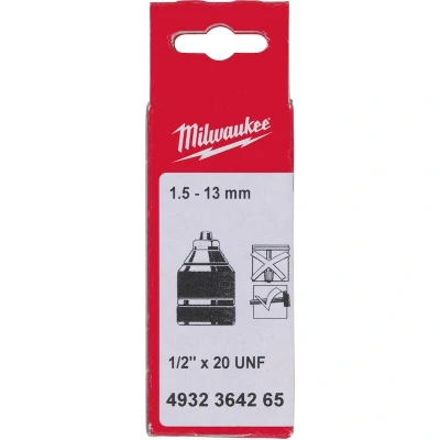 Afbeelding van Milwaukee Snelspanboorhouders 1,5 13 ½ / 20/2 koker zonder veiligheidsschroef industrieel 1 st 4932364265