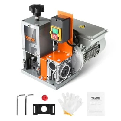 Image de VEVOR Machine à Dénuder Électrique 1,5 30 mm Dénudeur Câble Automatique Motorisé 180 W Dénudeuse Cuivre 18 m/min Pince Dépouillement Fil Référence de Profondeur Visible pour Recyclage