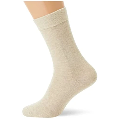 Afbeelding van Nur Der Set van 3 paar ondoorzichtige herensokken, Beige (Beigemelange 617)