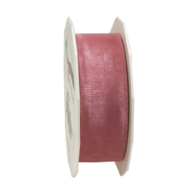 Afbeelding van C.E. Pattberg SHEER organza lint, glinsterend en zijdeachtig, rol van 25 m, breedte mm, decoratieve knutselaccessoires, decoratielint voor geschenken feesttafel