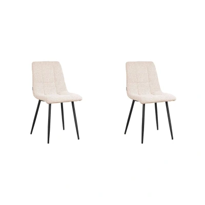 Afbeelding van LABEL51 Eetkamerstoel Sam 57x45x86 cm Naturel Stof