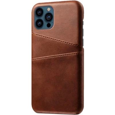 Afbeelding van Casecentive Leren Wallet Back case iPhone 14 Pro bruin