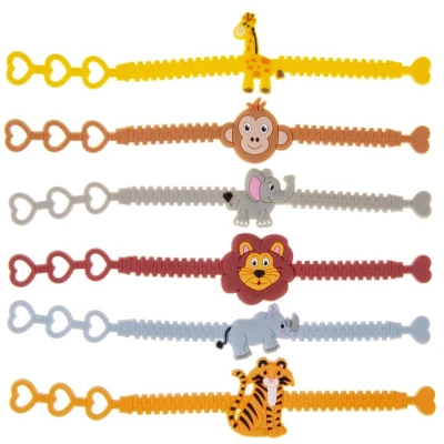 Afbeelding van Jungle dieren armbandje per 12 stuks
