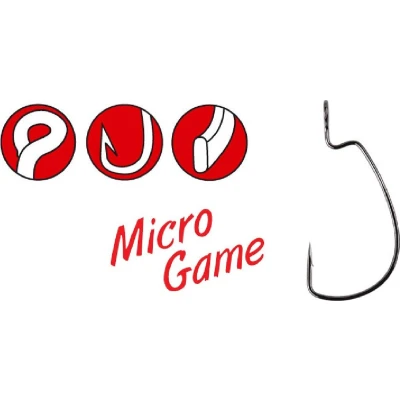 Afbeelding van Gamakatsu Worm 325 Micro Game 008 (8st) Roofvishaken