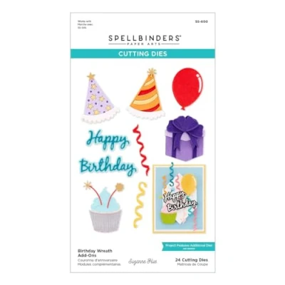 Afbeelding van Spellbinders Birthday Wreath Add Ons Etched Dies (S5 600)