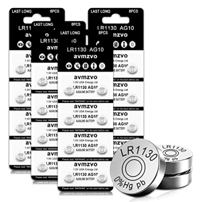 Afbeelding van LR1130 Knoopcel AG10 1,5V Alkaline Batterij 32 stuks, 1131 189，Zonder Kwik 【3 jaar garantie】