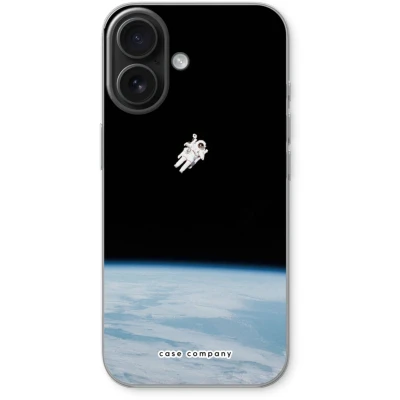 Afbeelding van Case Company® hoesje geschikt voor iPhone 16 Alone in Space Soft Cover Telefoonhoesje Bescherming aan alle Kanten en Schermrand