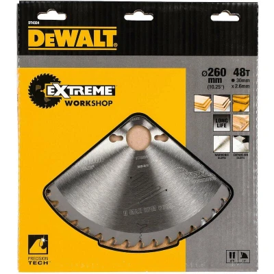 Afbeelding van DeWALT Cirkelzaagblad voor Hout Extreme Ø 260mm Asgat 30mm 48T DT4324 QZ