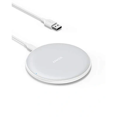 Afbeelding van Anker Draadloze Oplader PowerWave, 7.5W Oplader, Qi Gecertificeerd, voor iPhone XR/XS/X/8, 10W Galaxy S9/S9+/S8 etc. (Voedingsadapter niet inbegrepen, kabel 120 cm inbegrepen)