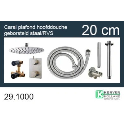 Afbeelding van Wiesbaden one pack inbouwthermostaatset rond type 201 GS (20cm)