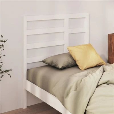Afbeelding van Hoofdbord 81x4x104 cm massief grenenhout wit