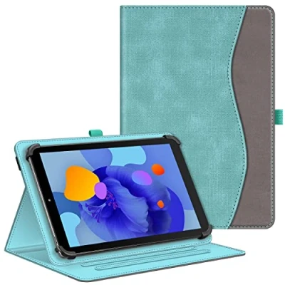 Afbeelding van FINTIE Universele hoes voor Tablet 10 inch, multipositiehoes Teclast, Blackview, YESTEL, YOTOPT, MEBERRY, OSCAL enz., tablethoes 20,5 cm, 10,9 inch/11 turquoise