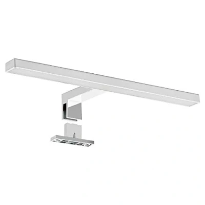 Afbeelding van SEBSON Led spiegellamp, 30 cm, badkamerspiegellamp, IP44, opbouw + klemlamp, neutraal wit, 4000 K, 300 x 95 41 mm, 5 W, 400 lm, make up licht
