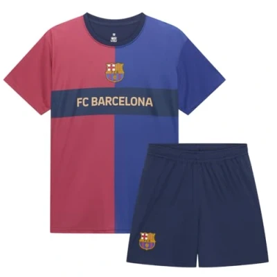 Afbeelding van FC Barcelona Thuis Tenue 2024/2025 Maat 140 Lamine Yamal Voetbaltenue Kinderen Jongens &amp; Meisjes Shirt en Broekje 100% Polyester