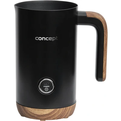 Afbeelding van CONCEPT Melkopschuimer ideaal voor Latte, Cappuccino 500W Roestvrij staal Zwart