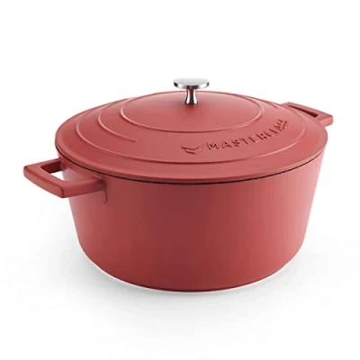Afbeelding van Braadpan, 28cm 5 L Rood Lichtgewicht Levenslange garantie Geschikt voor inductie MasterClass