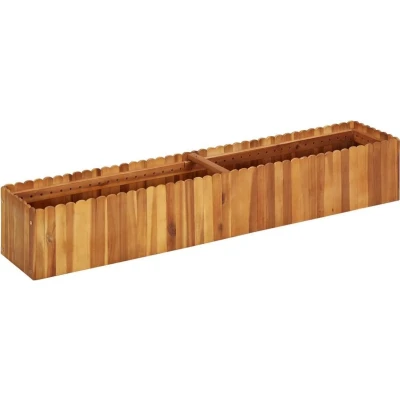 Afbeelding van Plantenbak verhoogd 150x30x25 cm massief acaciahout