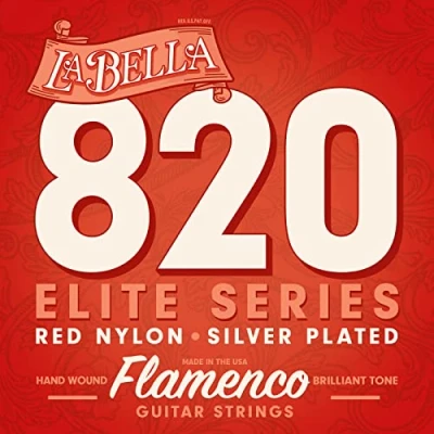 Afbeelding van LaBella L820 Klassieke flamenco Gitaarsnaren set Rood Nylon
