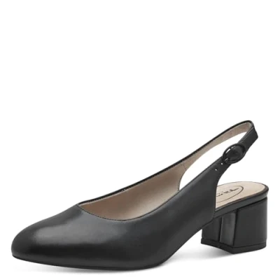 Afbeelding van Tamaris Sling Klassieke pumps, Dames, Maat: 37, Black nappa Leer