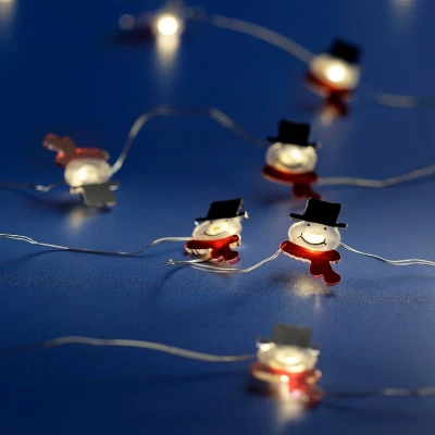 Afbeelding van Micro LED string met Sneeuwpopjes 190 cm lang 20 LED&#039;s