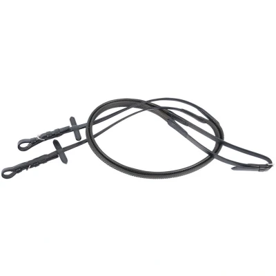 Afbeelding van Harry&#039;s Horse Teugels Soft Rubber Zwart Full
