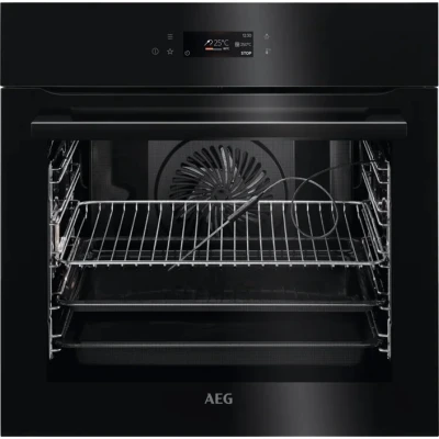 Afbeelding van AEG BPE742380B Zwart Solo Hetelucht Pyrolyse oven 71 liter 60 cm