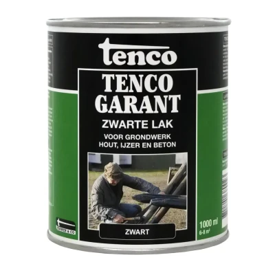 Afbeelding van Tenco Tencogarant Zwarte Lak Voor grondwerk 1 Liter