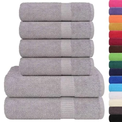 Afbeelding van 6 delige Handdoekenset 360 g/m 100% katoen bruin