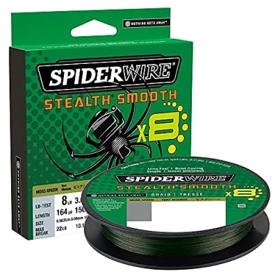 Afbeelding van Spiderwire Stealth Smooth 8 Moss Green Gevlochten lijn 0.19mm (300m)