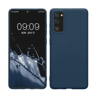 Afbeelding van kwmobile telefoonhoesje geschikt voor Samsung Galaxy S20 FE Hoesje smartphone Back cover in marineblauw