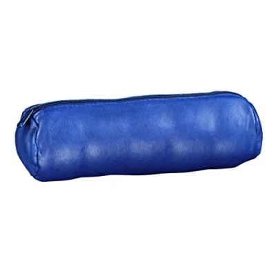 Afbeelding van ELBA Tote rond, 22 x 6 cm, met ritssluiting, leer, koningsblauw