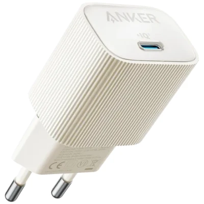Afbeelding van Anker Nano USB C stekker 30 W snelle oplader, wit PIQ 3.0 en PPS snelladen voor iPhone 13 /14 /15 series Pixel, Galaxy, iPad meer (kabel niet inbegrepen)